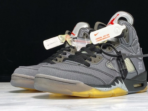 Official Maikesneakers Jordan 5 CT8480-001 x Air Off-White Black 0817
